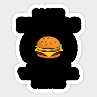 I Love Burgers and maybe Threee Other People Sticker